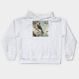 North American Birds - Sparrow Kids Hoodie